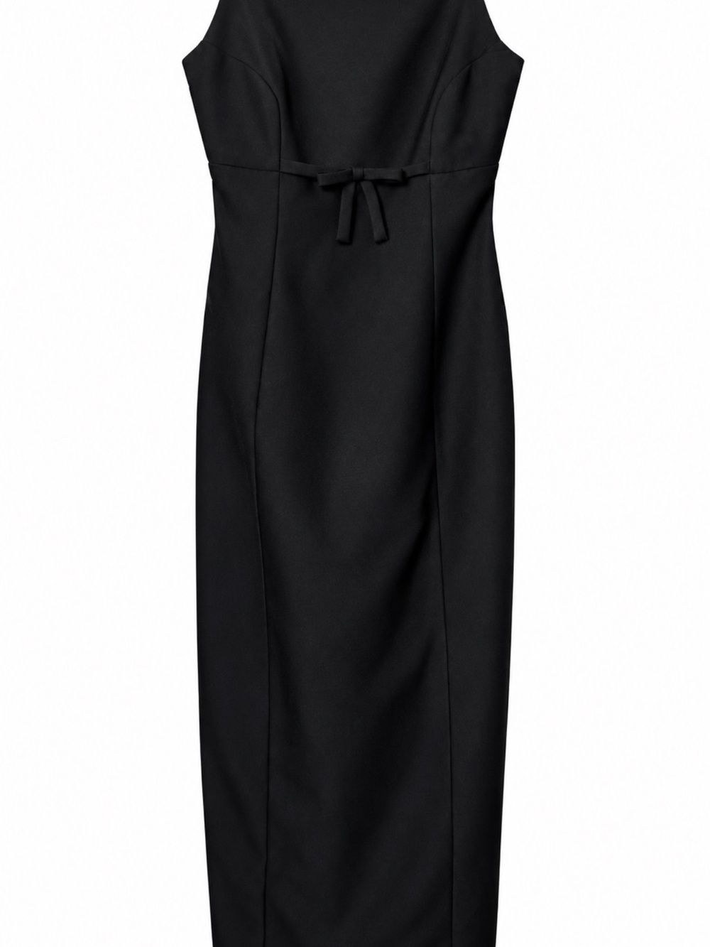 Vintage 90s Jordan Fashions Black Formal Maxi Dress Size 7/8 Made in USA